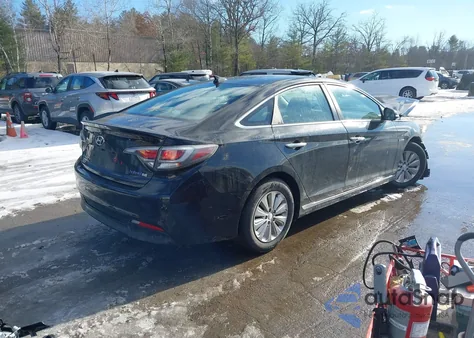 2017 Hyundai Sonata Hybrid Se из США, поврежденный, VIN KMHE24L1XHA044231